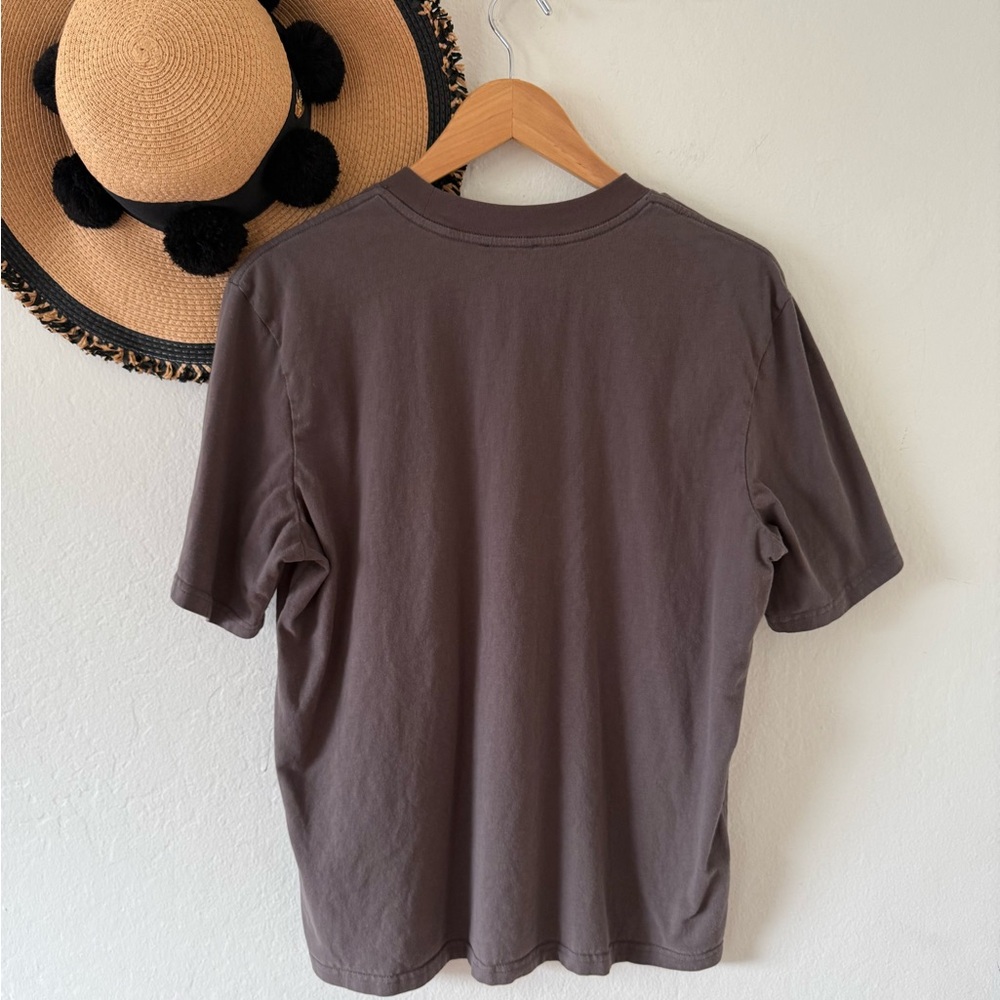 NAADAM Gray Short Sleeve Oversized Boxy Graphic Tee Painted Octopus Size Medium - Picture 2 of 12